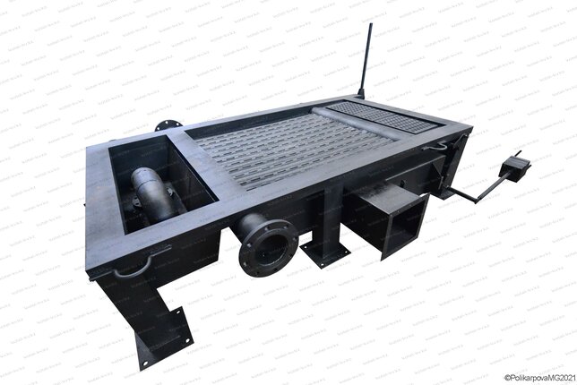 Топка с ручными поворотными колосниками котла КВм-0.93