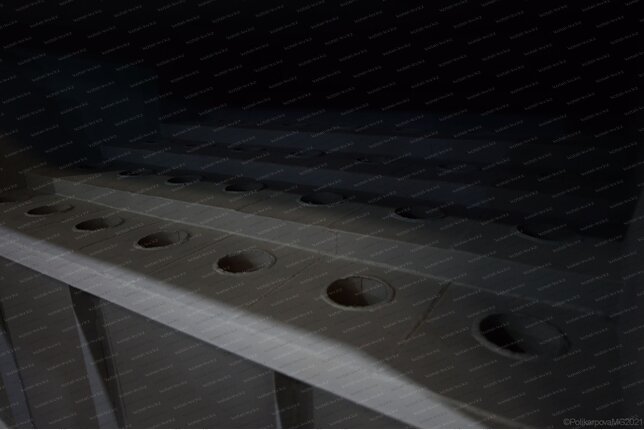 Отверстия выхлопных труб ЦБ 16 циклона