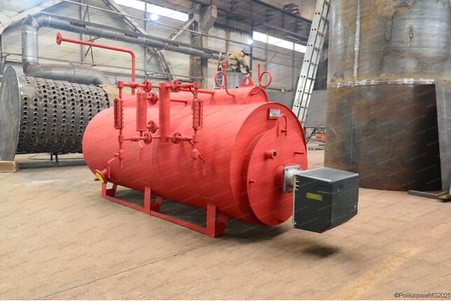 Котел промышленный паровой на дизеле 300 кг с температурой 115 С