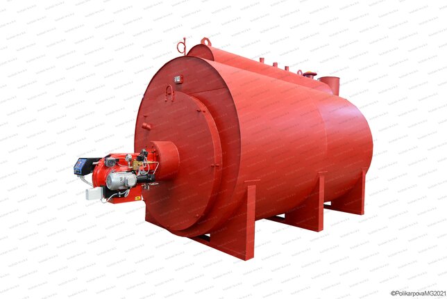 Газовый генератор пара 1200 кг в час с температурой 115 С